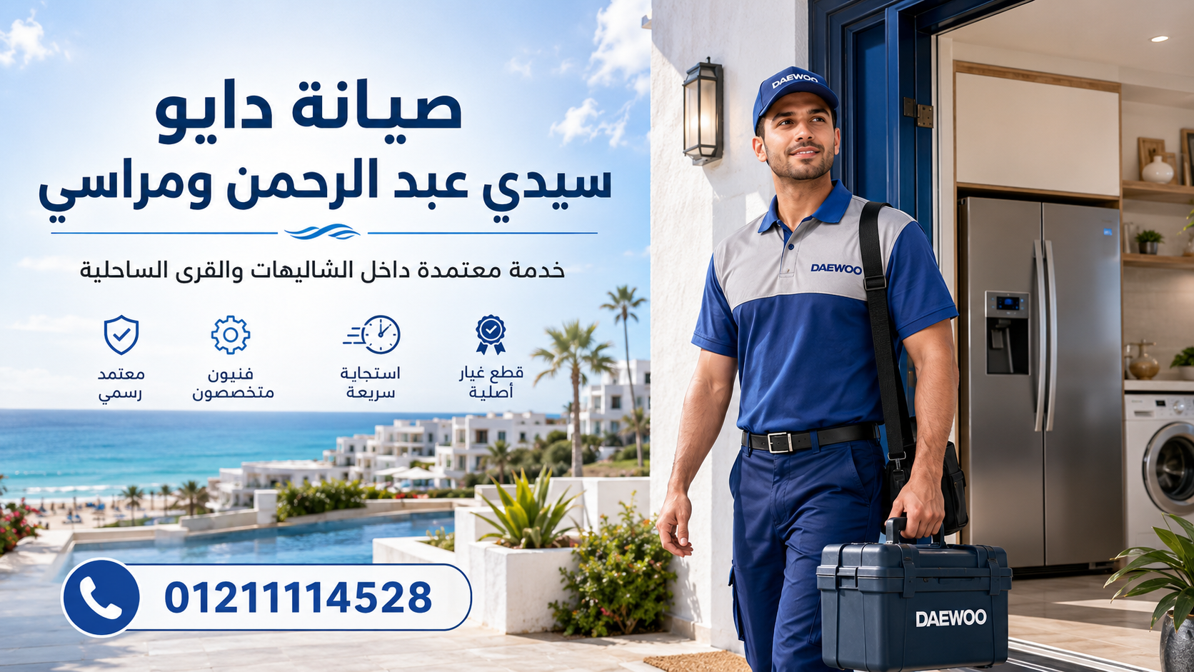 صيانة دايو سيدي عبد الرحمن ومراسي